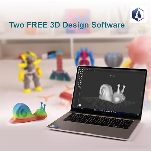 AOSEED X-Maker 3D Printer for Kids and Beginners, Fully Assembled High-Speed 3D Printer with 8 PLA Filament Set, Leveling-Free Bed, Wi-Fi Printing, Resume Printing, Silent, High Precision, with App thumbnail 9