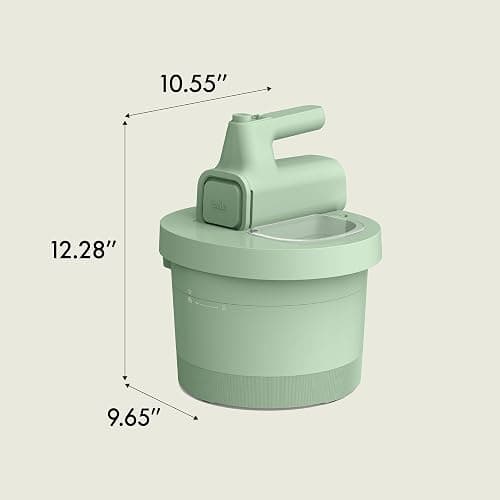 bella 3.5 Qt Hand & Stand Mixer, 2 in 1 Electric Mixer with Bowl, Dough Hook, Whisk & Egg Beater, Multifunctional Handheld Mixer for Baking, 200 Watt, Seaglass thumbnail 2