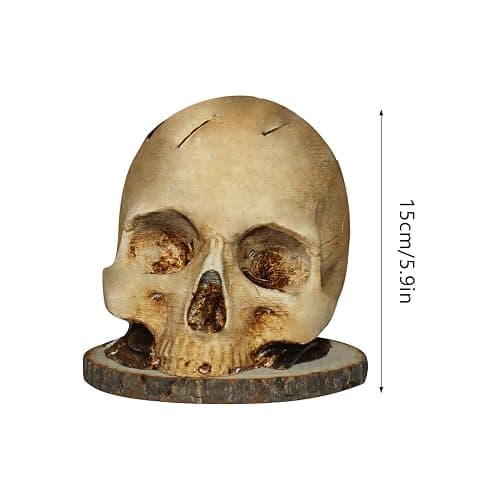 Skull Knife Holder for Kitchen, Skeleton Knife Stand, Horror Kitchen Storage Head Rack Kitchen Fruit Storage Rack Decoration, Scary Party Fruit Storage Rack Decoration thumbnail 2