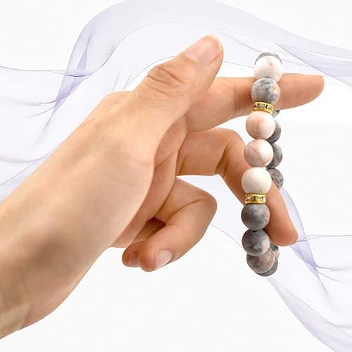 liagza Healing Bracelet For Women Anxiety Crystal Bracelet Chakra Beaded Bracelets Rose Quartz Crystals And Healing Stones Yoga Bead Bracelet Calming Stretch Bracelet Stress Relief Gifts For Women thumbnail 7