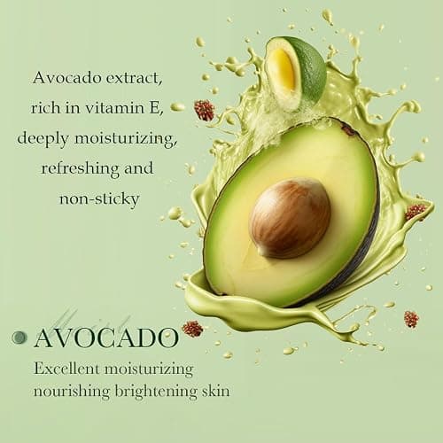 7pcs Avocado Skincare Kit, Skin Care Gift Set with Facial Cleanser, Toner, Lotion, Face Serum, Face Cream, Eye Cream, Lip Balm For Hydrating Skin Anti-Aging Skin For Women Teen Girls (7 Count) thumbnail 5