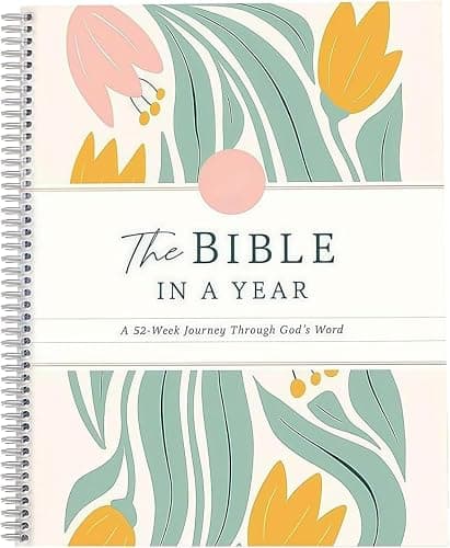 The Bible In A Year: A 52-Week Bible Study For Women Spiral, Spiral Bible In A Year, The Daily Walk Bundle, A Daily Bibles Study Workbook With Note Taking Space For Guided Reading Plan (8.27*5.83inch) - Image 1