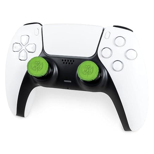 KontrolFreek Call of Duty: Modern Warfare II Performance Thumbsticks for PlayStation 4 (PS4) and PlayStation 5 (PS5) | 2 High-Rise, Hybrid/Flat | Black/Green thumbnail 3