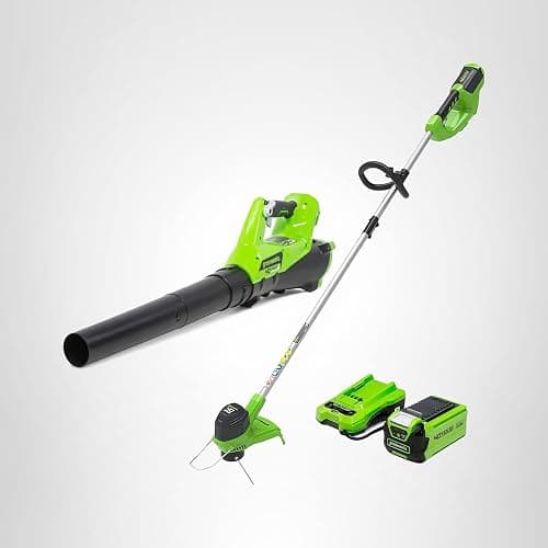 Greenworks 40V Lawn Care Combo Kit, Trimmer & Blower for Edging & Leaf Cleanup, 2.0Ah Battery & Charger (Gas-Free Yard Duo) thumbnail 15