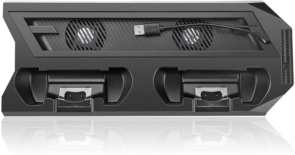 ICESPRING Vertical Stand Charger Cooling Station for PS4 Pro/Slim 2-in-1 with Dual Charger Ports and USB HUB thumbnail 5