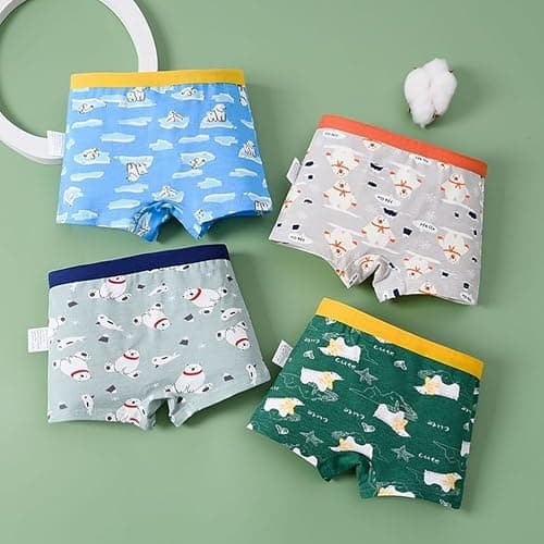 JackLoveBriefs Boys Cotton Boxer Briefs Dinosaur Polar Bear Toddler Kids Underwear 12 Pack thumbnail 4