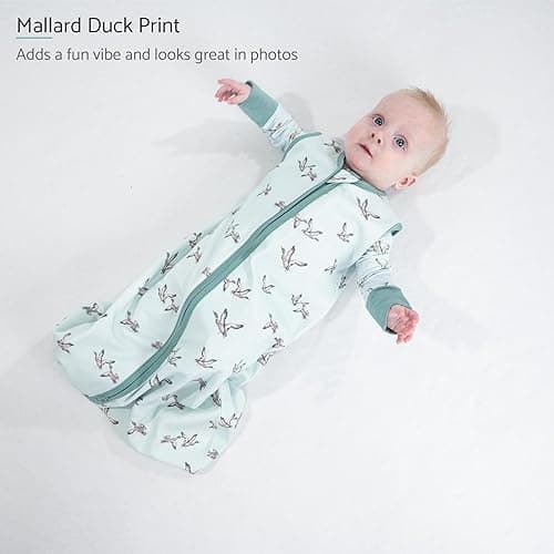 LollyBanks Baby Sleep Sack, 100% Cotton Wearable Blanket 2-Way Zipper Sleep Sacks - Quacking'up - S (0-6 months) thumbnail 3