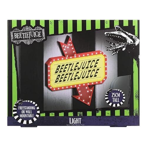 Paladone Beetlejuice Icon Accent Light - Officially Licensed Merchandise from Iconic Retro Horror Movie, Spooky Room Decor and Gift, Gothic Bedroom Accessory and Nightlight for All Ages thumbnail 3