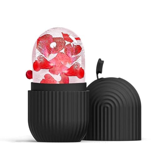 Joyeee Ice Roller, Facial Eisroller Augeneis Gesichtsbehandlung Schönheit Hautpflege Eiskompresse Schrumpft Poren, Anti-Falten, reduziert Schwellungen, verbessert die Hautelastizität, Schwarz - Image 1