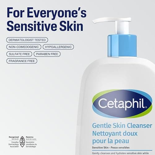 Cetaphil Gentle Skin Cleanser (473ml) - Hydrating Face Wash & Body Wash - Ideal for Sensitive, Dry Skin - Non-Irritating, Fragrance-Free and Dermatologist Recommended thumbnail 9