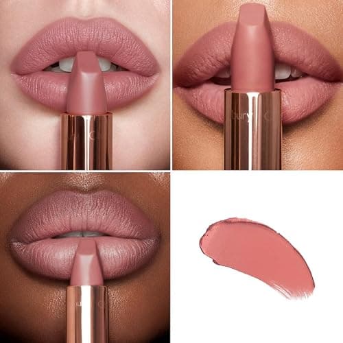 Charlotte Tilbury Pillow Talk Icons On the Go Kit - 4-Piece Makeup Set with Cream Eyeshadow, Mini Matte Lipstick, Lip Liner & Liquid Highlighter Blush in Iconic Nude-Pink Tones thumbnail 4