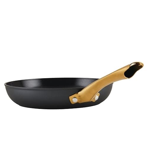 Farberware Forged Induction Ceramic Nonstick Pots and Pans Set with Lids and Kitchen Cooking Tools - Dishwasher Safe, Suitable for All Stovetops, 12 Piece Cookware Set - Black and Gold thumbnail 11