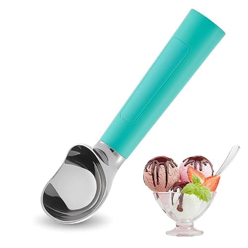 Heated Ice Cream Scoop Rechargeable, Electric Warming Ice Cream Scooper with LED Display, Heats to 158°F for Hard Ice Cream, Easy for Seniors & Kids, IP67 Waterproof (Retro Mint, 2oz) - Image 1