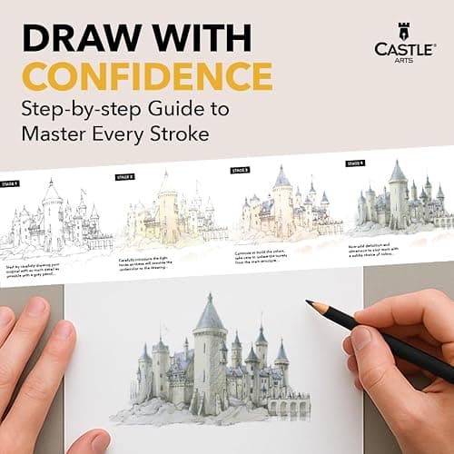 Castle Art Supplies Colored Pencils Set | 120 Premium Soft Core Coloring Pencils for Adults | Organized in Presentation Tin Case thumbnail 5