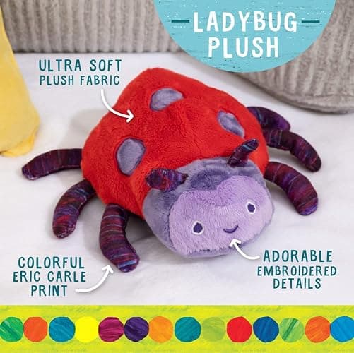 Kids Preferred World of Eric Carle Ladybug Stuffed Animal Plush thumbnail 2