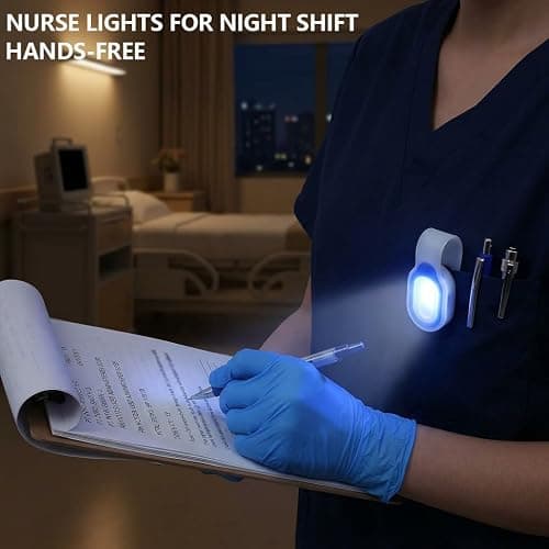 ALONEFIRE LED Flashlights Clip on Flashlight Night Safely Nursing Night Light Hands Free Strong Magnetic to Grip Clothing with a Keychain Flashlight for Walking Running Sports Outdoor Emergency thumbnail 5