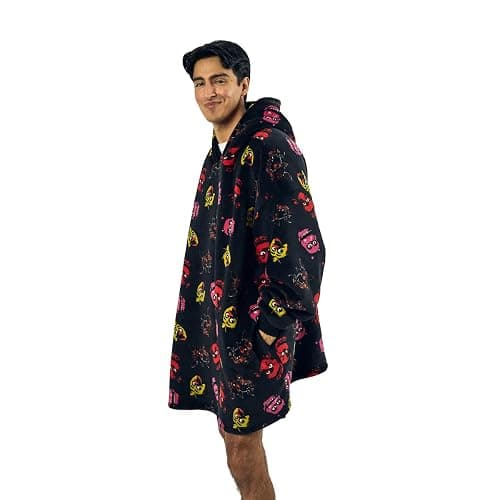 Five Nights At Freddy's Neon Character Heads Oversized Wearbable Hooded Blanket-OSFA thumbnail 6