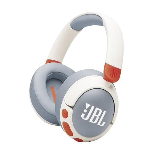 JBL Junior 470NC - Wireless Over-Ear Noise Cancelling Kids Headphones with JBL Safe Sound (<85dB), Fit for Kids, Parental Control with Customizable Volume & Playtime and 50Hr Battery Life (White) - Image 1