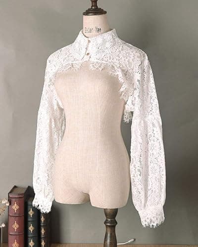 Elegtiskas Detachable Dickey Blouse False Collar Half Shirt Blouse Collar Crop Top thumbnail 5