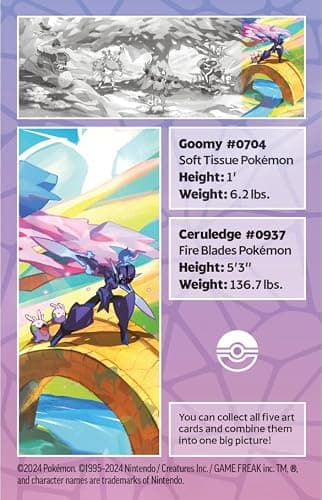 Pokémon TCG: Vibrant Paldea Mini Tin – Ceruledge & Goomy (2 Booster Packs, 1 Sticker Sheet) thumbnail 5