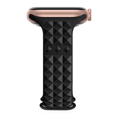 YAXIN Silicone Bands Compatible with Apple Watch 38mm 40mm 41mm 42mm 44mm 45mm 46mm 49mm for Women Men, Slim Thin Narrow Stereoscopic Strap for iWatch Ultra 2/Ultra/Series 10/SE/9/8/7/6/5/4/3/2/1 - Image 1
