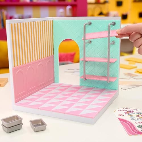 MGA's Miniverse Make It Mini Spaces Ice Cream Shop, Building Set, Customize, DIY Crafts, Rooms, Hobby, Collectors, Display, Gifts, 8+ thumbnail 4