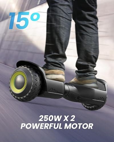 Gyroor Self Balancing Scooter New G13 All Terrain Balancing Scooter with LED Lights & 500W Motor, Self Balancing Off Road with Bluetooth for Kids ages 6-12 and Adults thumbnail 2