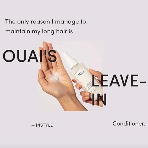 OUAI Leave In Conditioner Bundle - Multitasking Heat Protectant Spray for Hair - Prime Hair for Style, Smooth Flyaways, Add Shine & Use as Detangling Spray (2 Count, 1.5 Oz/4.7 Oz) thumbnail 9