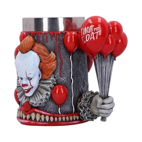 Nemesis Now IT Pennywise Clown Tankard, Hand-Painted Resin, Time to Float, Horror Movie Merchandise, Red Balloons Handle, 15.5cm thumbnail 8
