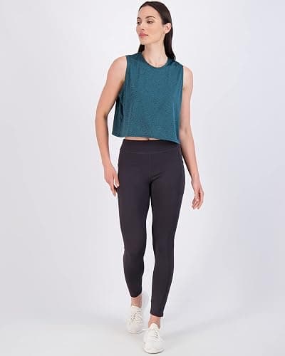 Real Essentials 5 Pack: Women's Dry Fit Crop Summer Tank Top - Gym Yoga Workout Sports Tee (Available in Plus Size) thumbnail 5