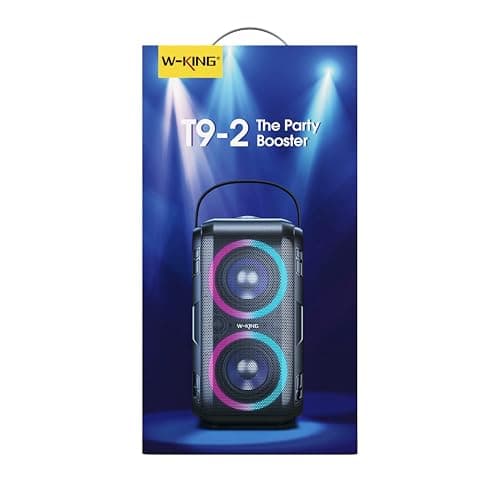 W-KING 180W Peak Party Loud Bluetooth Speaker Portable Wireless Outdoor Boom Box/4 Drivers with 2*Subwoofer/HD Huge 105dB Pulse Natural Deep Bass Tube, 80W IPX5 Big Large Speaker/24H/EQ/U-Disk/TF/AUX thumbnail 12