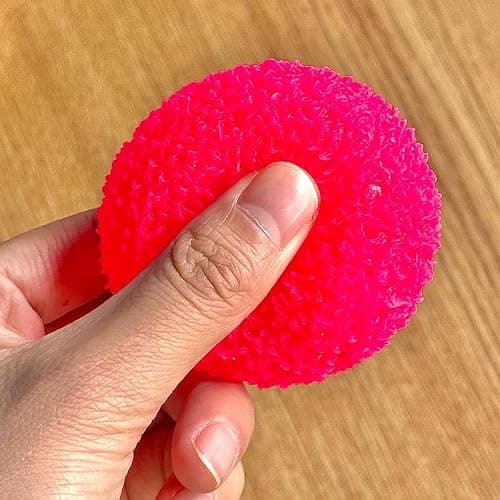 Stress Balls Squishies Toys for Adults, Glitter Stress Relief Malt Sugar Ball, Slow-Rise Squishies Sugar Soft Ball, Squeeze Toys for Birthday Gift, Party Favors Goodie Bags Stuffer (Wine red) - Image 1