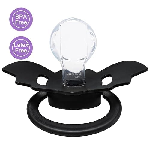 LittleForBig Bigshield Generation-II Adult Sized Pacifier - Baby Bat Pacifier Black thumbnail 4
