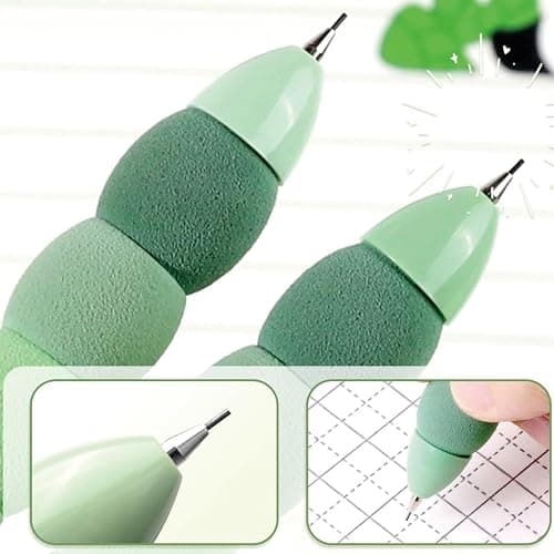 MOZXIRZ 4 Pcs Cute Mechanical Pencils 0.5mm Cartoon Puppy Mechanical Pencil Kawaii Soft Grip Mechanical Pencils School Pencil for Students Women (Puppy) thumbnail 4
