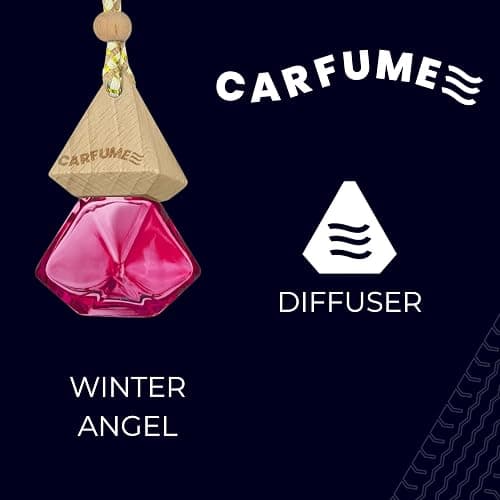 Carfume Limited Edition Winter Angel Car Air Freshener | Premium Bubblegum, Vanilla & Cotton Candy Fragrance | Luxury Recyclable Scented Diffuser - Odour Eliminator - UK Made Car Accessories thumbnail 4