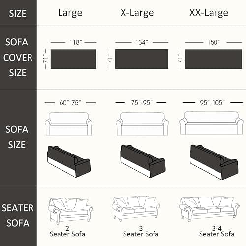 VClife Chenille Couch Cover Slipcover, Sectional Couch Cover for 3 Cushion Couch Sofa Pet Sofa Protector, Anti Slip White Tribal Pattern Couch Covers Furniture Protector wit Tassel, White, 71"X134" thumbnail 2