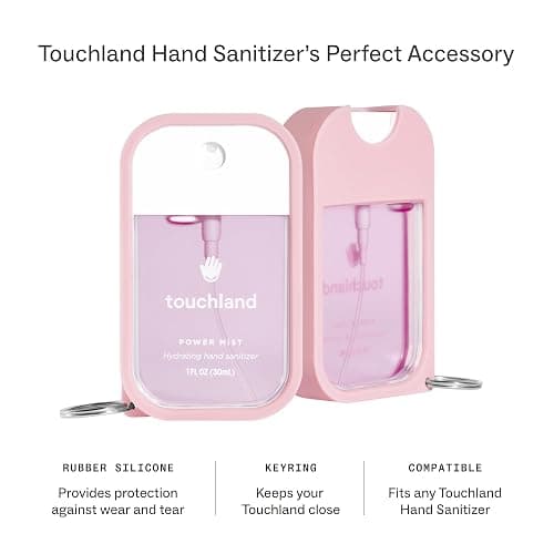 Touchland Pink Pop Set Berry Bliss Hydrating Hand Sanitizer Spray & Case | TSA ready Power Mist with skincare benefits & Bubblegum Pink case. Lush and joyful scent. thumbnail 4