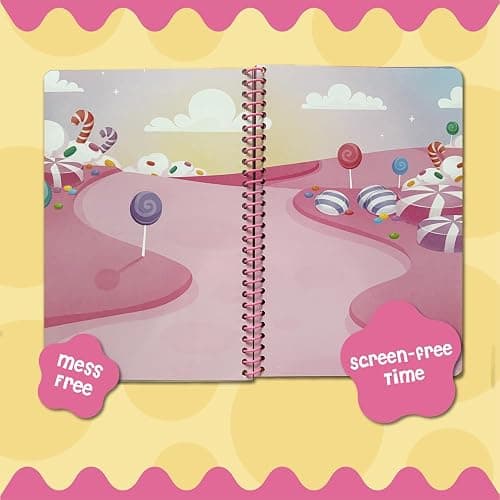 Stick4Ever Jelly Sticker Book - for Kids - Waterproof, Easy to Clean Reusable Sticker Book for Toddlers- Reusable Road Trip Activities for Kids - Stocking Stuffers for Toddlers (Wonderland) thumbnail 3