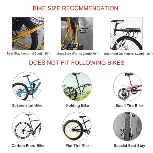 ROCKBROS Rear Bike Rack Quick Release Bike Cargo Rack Luggage Bike Rack Rear Mountain Bike Rack thumbnail 6