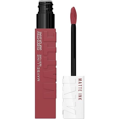 Maybelline Super Stay Matte Ink Liquid Lipstick Makeup, Long Lasting High Impact Color, Up to 16H Wear, Mover, Brown, 1 Count, Packaging May Vary - 160 MOVER - 0.17 Fl Oz (Pack of 1)