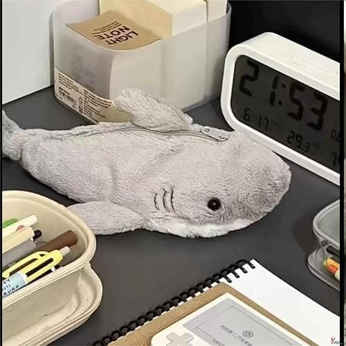 knictto Cute Plush Animals Pencil Case Kawaii Fuzzy Platypus Duck Bunny Rabbit Shark Pen Pouch Case Holder Large Capacity Gift (Duck) thumbnail 4