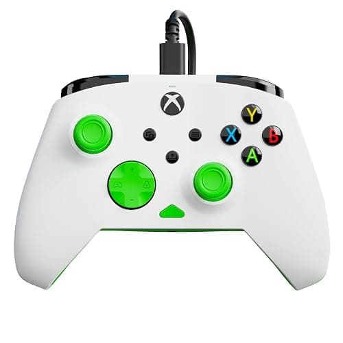 Turtle Beach Rematch Core Bianco/Verde - Gamepad cablato - Con licenza per Xbox Series XS, Xbox One e PC - Pulsanti audio, motori Rumble e grilletti a impulsi, cavo da 3 m thumbnail 10