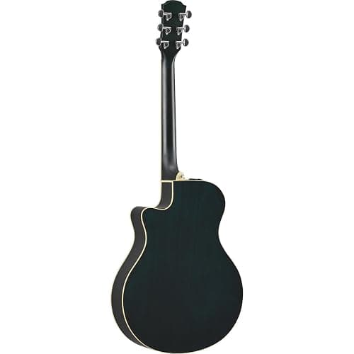 Yamaha APX600 OBB Thin Body Acoustic-Electric Guitar, Oriental Blue Burst thumbnail 2