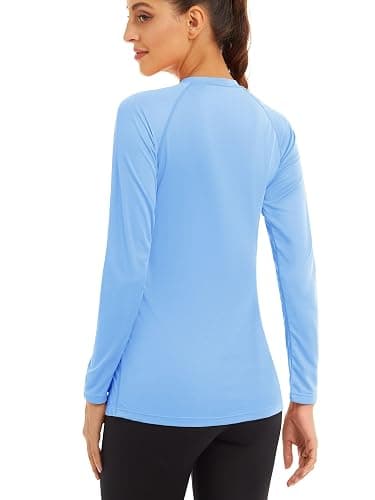 MAGCOMSEN Women's Long Sleeve Shirts UPF 50+ Sun Protection Shirts for Hiking Fishing Workout Rash Guard thumbnail 2