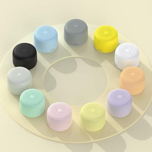Bobtot Portable Bluetooth Speakers with Strap Easy to Carry Mini Speaker | Wireless Waterproof with Loud Stereo Sound, 20 Hours Playtime, Rechargeable Battery, Built-In Microphone, Beige thumbnail 9