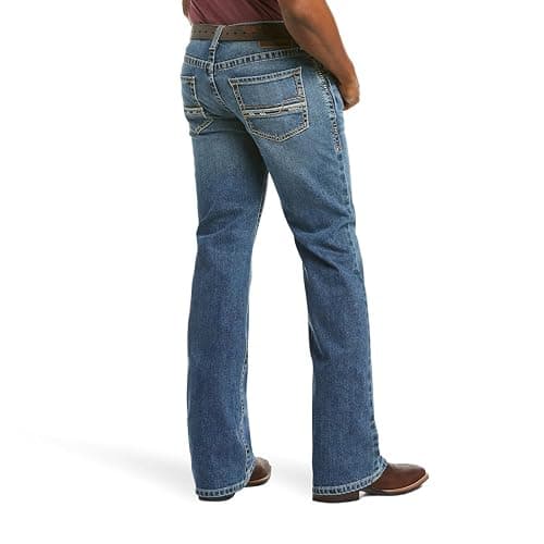 ARIAT Mens M5 Straight Stretch Remming Stackable Straight Leg Jean thumbnail 2