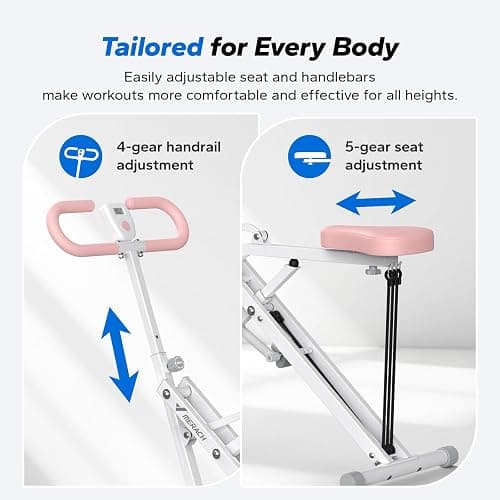 Squat Machine, MERACH R07 2 in 1 Squat Rowing Machine, Easy Setup & Foldable Exercise Equipment, Glute Trainer Machine, Glutes & Leg Home Workout Machine thumbnail 7