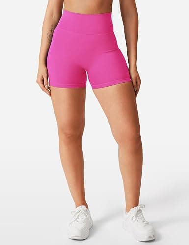 YEOREO Women's Biker Shorts 3.6" /4.5" / 6" Workout Gym Shorts Craze High Waist Tummy Control Hidden Scrunch Running Yoga thumbnail 3