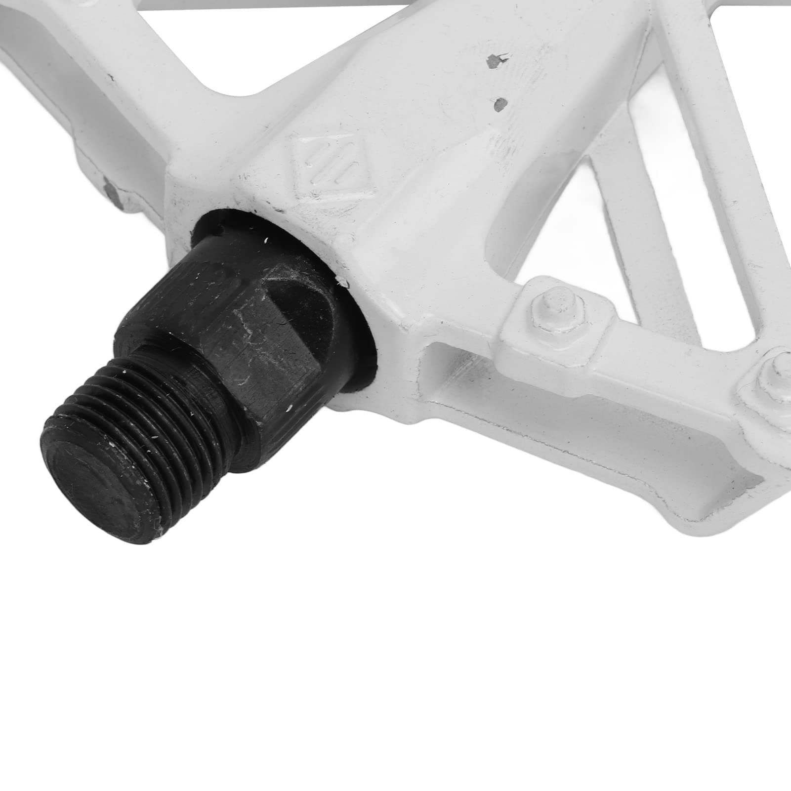 Mountain Bike Pedals, Lightweight Pedals Aluminum Alloy for Fixie Bike Pedals(White) thumbnail 5