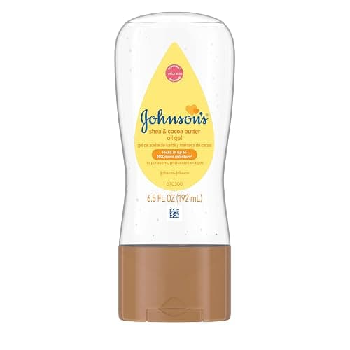Johnson's Baby Oil Gel Enriched With Shea and Cocoa Butter, Great for Baby Massage, 6.5 fl. oz (Packaging May Vary) - Image 1
